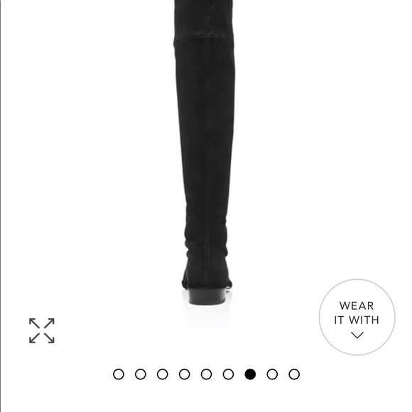 Stuart Weitzman Lowland Stretch Over the Knee Suede Boots - Picture 8 of 8
